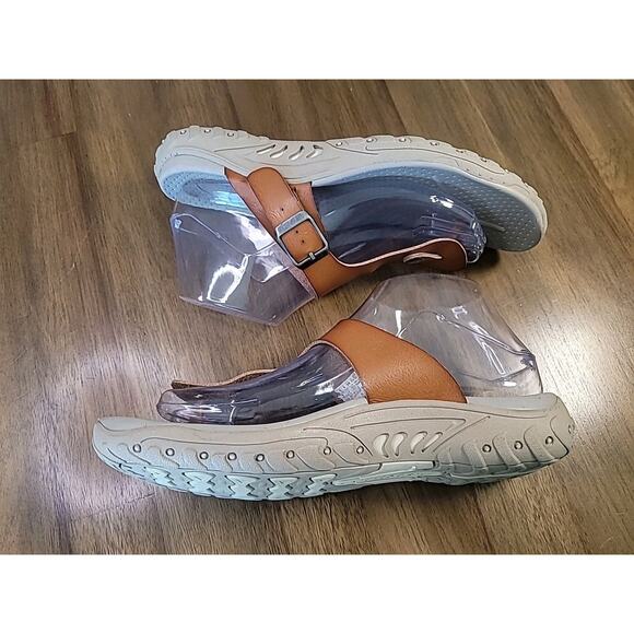 Skechers T-Strap Outdoor Sandals Brown Women’s Size 8 Adjustable GUC - Picture 3 of 9